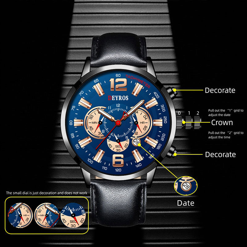 Three Eye Luminous Sports Watch