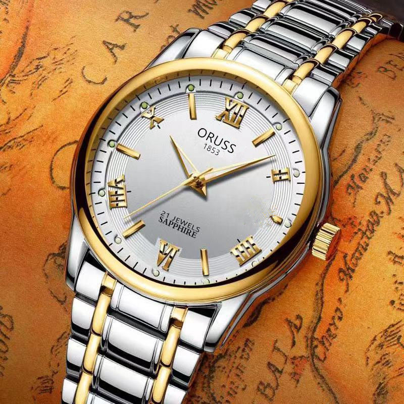 Men's Fashion Automatic Movement Waterproof Calendar Watch