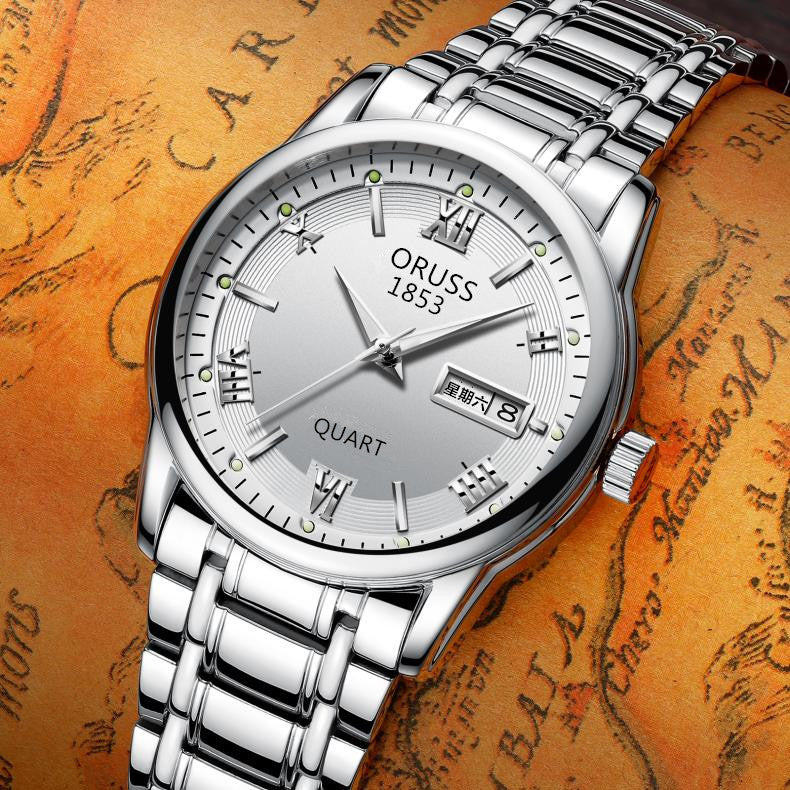 Men's Fashion Automatic Movement Waterproof Calendar Watch