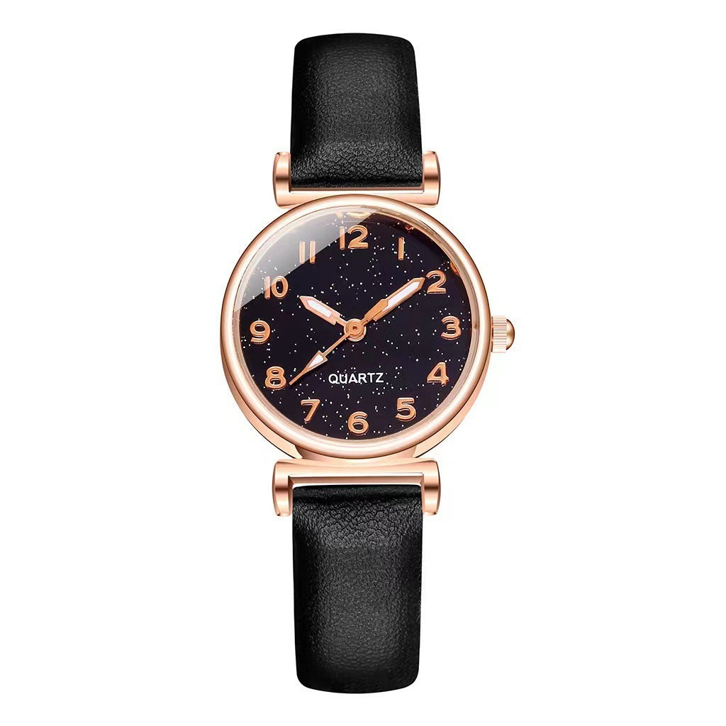 Lady Temperament Heart Bracelet Quartz Watch Suit