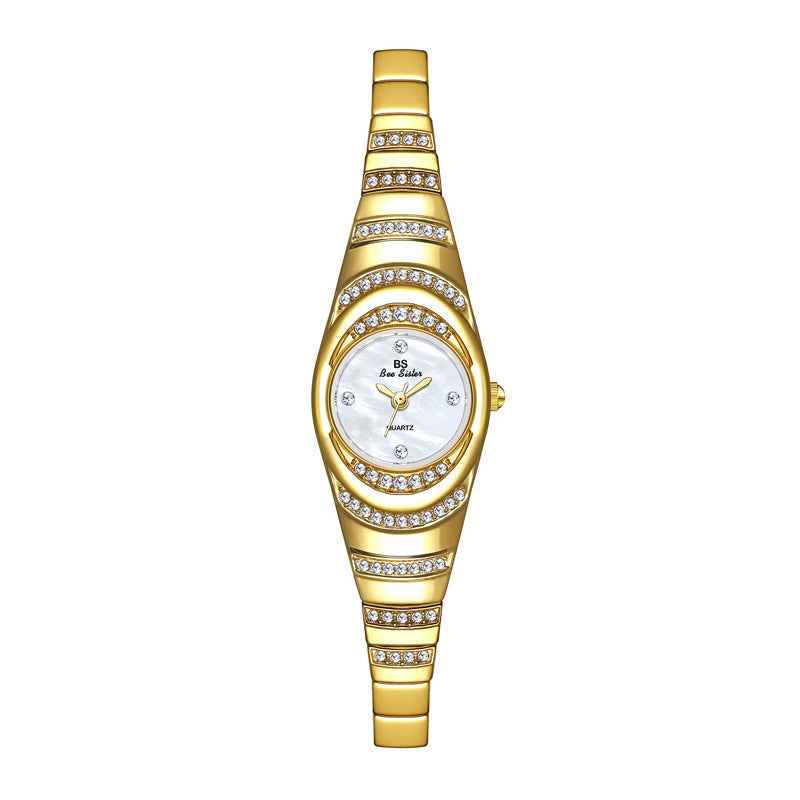 Ladies Gold Watch Diamond Wristwatch Female Fashion Bracelet Watches Women Full Diamond Watch