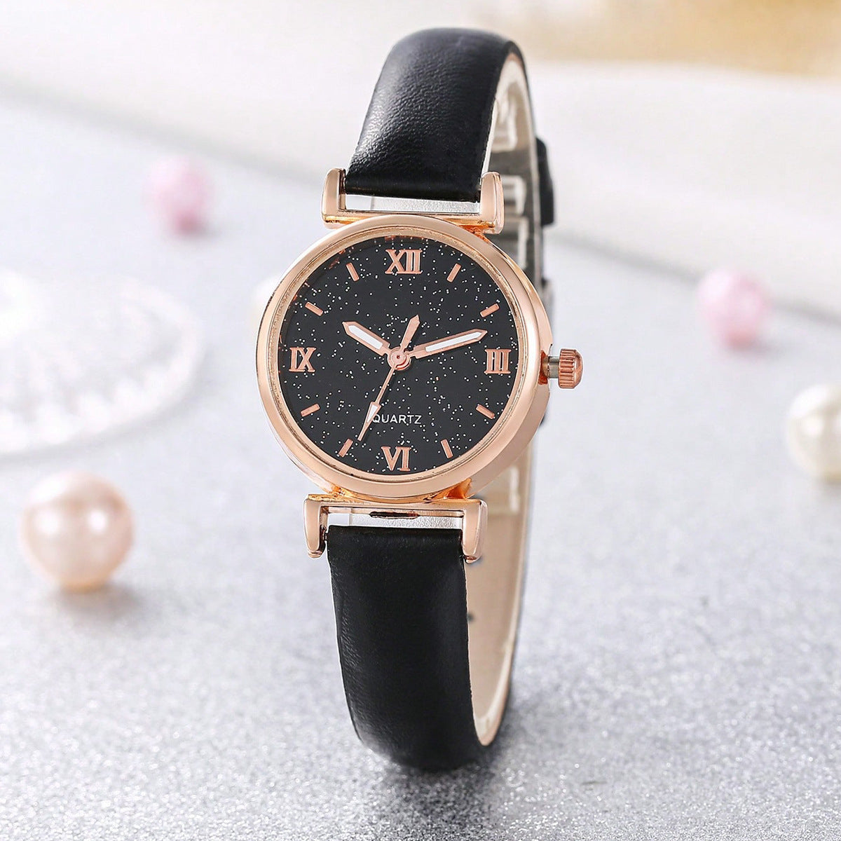 Lady Temperament Heart Bracelet Quartz Watch Suit